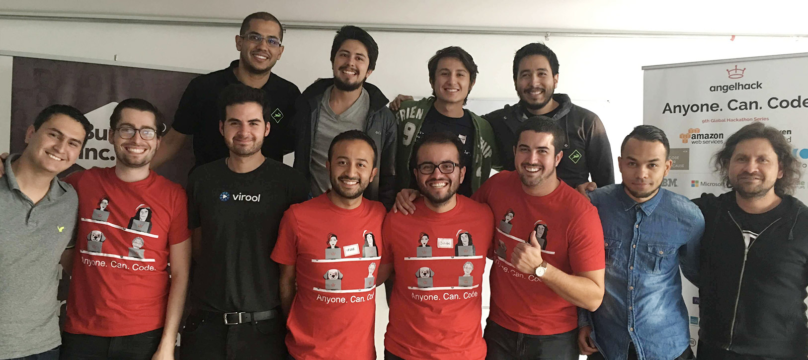 Kaizen Devs Team winning AngelHack Hackathon - Bogota, Colombia.